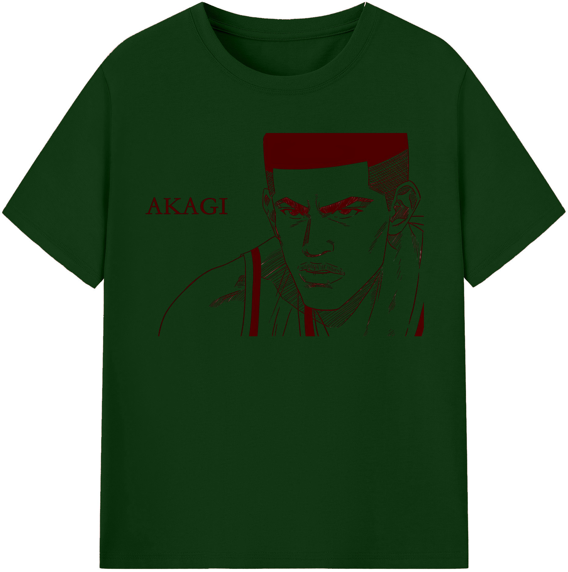 SLAM DUNK／スラムダンク 綿100％半袖Tシャツ（フロントプリント）